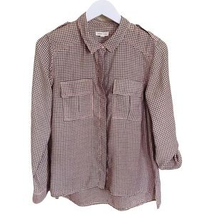 URBAN OUTFITTERS SILENCE & NOISE Button Down Shirt With Pocket Blush Pink Sz Med